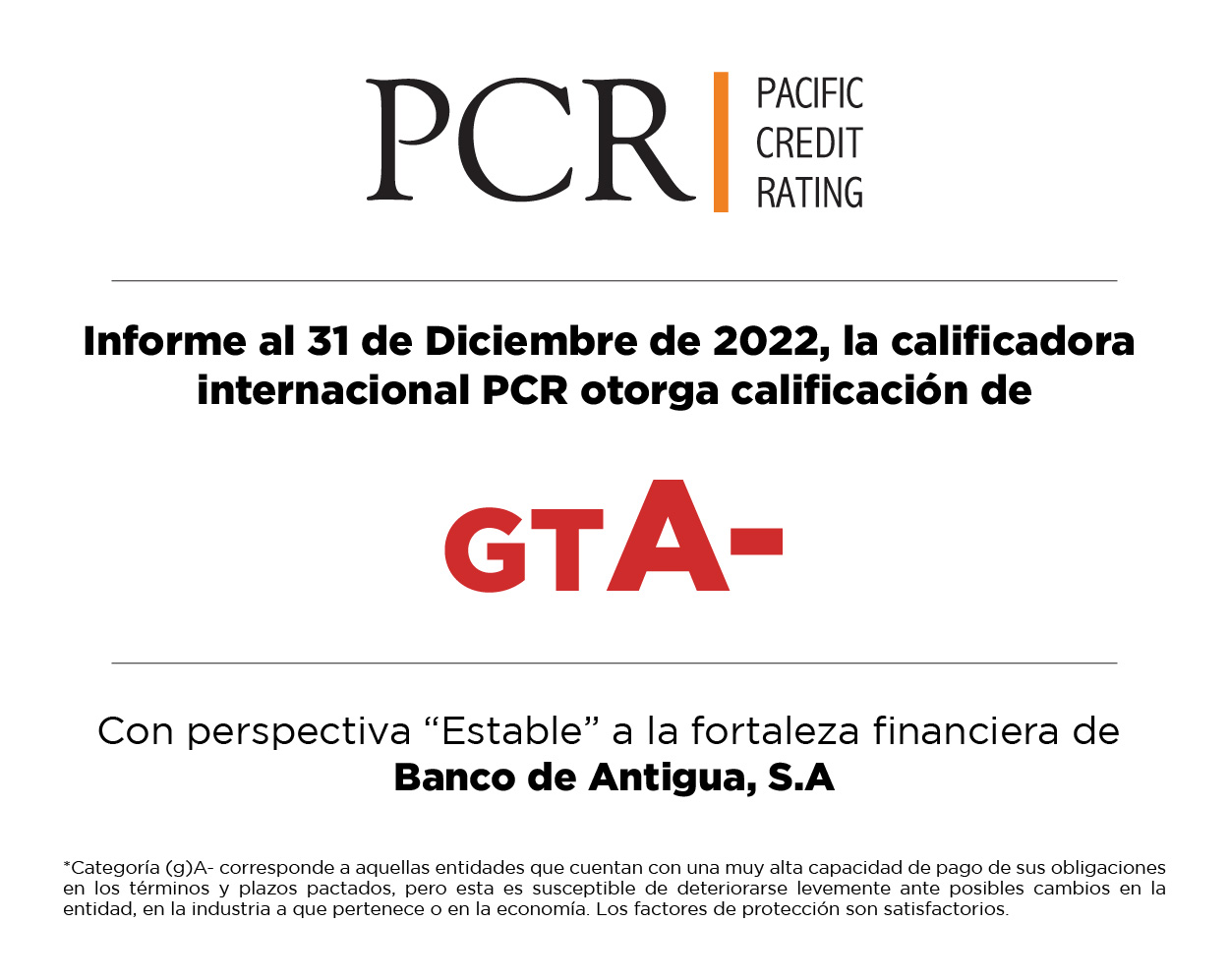 Calificacion de Riesgo