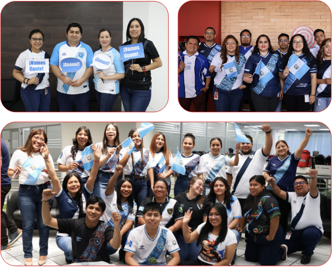 fotos apoyando a la selección