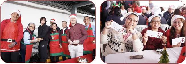 fotos desayuno navideño